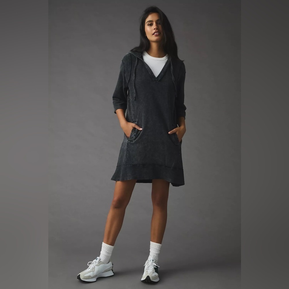 NWT Size XXS (P2P 19.5") - Daily Practice Anthropologie Sport Hoodie Mini Dress